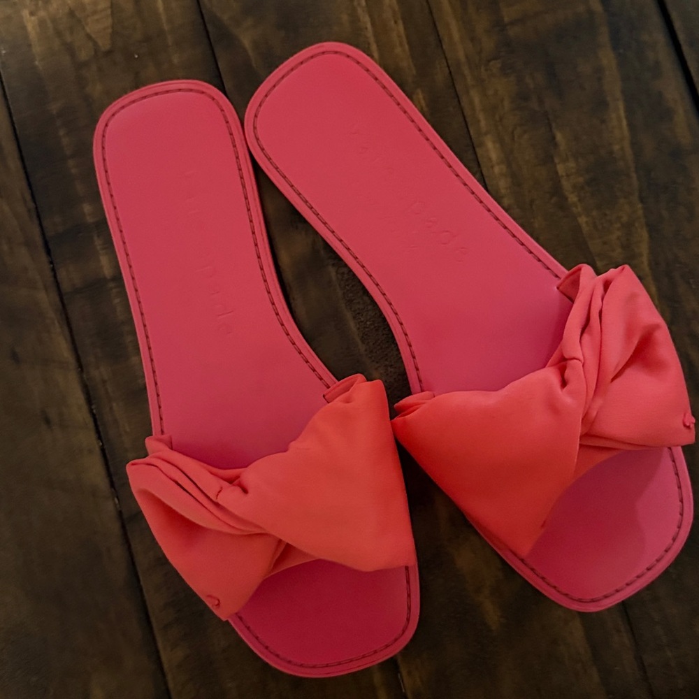 Kate Spade Bikini Bow Slide Sandals 8.5